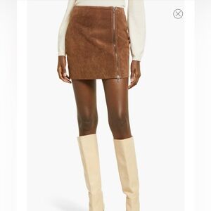 BLANKNYC Zip Suede Miniskirt size 30/10 - NWOT